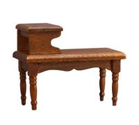 1/12 Dollhouses Accessoire Table basse miniature en bois à deux niveaux pour une scène réaliste de maison de poupée Table basse