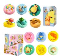 1-12 figurines Pokémon Pikachu en boîte surprise, série Anime Sleep, décorations de bureau, jouets Pokémon, ornement, cadeau d'anniversaire with box
