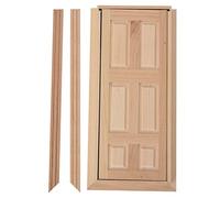1:12 maison de poupée Mini modèle de porte en bois, maison de poupée bricolage Miniature meubles décoration jouet Figurine accessoires