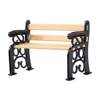 1/12 Miniature Banc de Jardin, Mini décor à la Maison, Mode Maison de poupée Banc 1/12 Banc Chaise réverbère Jouet pour 1/12 Maison de poupée Miniature,Accessoires de poupée