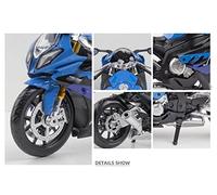 1/12 Moulage sous Pression Motos De Course Alliage Moto Modèle avec Son Et Lumière Collection Jouet Voiture pour S1000RR