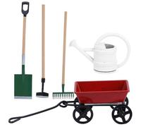 1/12 Outils de Jardinage pour Maison de poupée Ensemble d'outils agricoles Miniatures à Haute Simulation Matériau écologique pour Accessoires de décoration de Maison de poupée