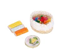 1:12 panier de broderie pour maison de poupée,1:12 kit de broderie pour maison de poupée,mini outil de broderie,fournitures de broderie pour maison de poupée,kit de broderie pour maison de poupée,mini
