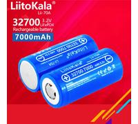 1-12 pièces LiitoKala Lii-70A 3.2v 32700 7000mAh lifepo4 batterie rechargeable cellule 5C batterie de décharge pour lampe de poche d'alimentation de secours 3pcs