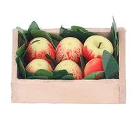 1:12 Pouché Pommes, Enfants Mignon de Fruits Miniatures Mignons, Mini Fruits artificiels, Accessoire de décoration de scène de Vie de la Maison de poupée pour la décoration de