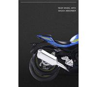 1：12 pour GSX-R 1000 Alliage Moulé sous Pression Sport Moto Modèle Réalisable Shork-Absorber Jouet pour Enfants Cadeaux Collection De Jouets pour Suzuki GSX-R1000