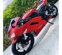 1:12 pour pour Ninja ZX-6R Alliage Rouge Motocross Modèle Jouet Voiture Collectionner des Cadeaux Modèle De Moulage sous Pression pour Enfants Collection Adulte
