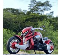 1:12 pour Yamaha Tyrannosaurus Rex V-Rex Alliage Motos De Course Modèle Rue Moto Son Et Lumière Collection