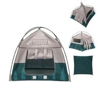 1:12 Scale Miniature Camping Tent,Realistic 7.2 inch Dollhouse Tent,Handcrafted Diorama Display,Photography Prop & Miniature Gift for Collectors (Green)