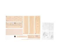 1:130 Kit de voilier en Bois, kit de Construction de Bateau Miniature à Monter soi-même, modèle réduit de Bateau à Voile Ancien avec pièces en Tilleul pour Adolescents et Adultes,