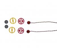 1:14 Feux arrière à 3 compartiments avec plat. Uni