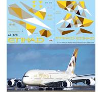1/144 Decals for Airbus A380-800 Etihad Airways Livery Decals Decals TBD395