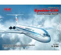 ICM Kit maquette Ilyushin-62M 1:144 Avion de ligne soviétique ICM14405
