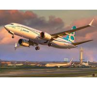 Zvezda Kit de modélisme Boeing 737-8 Max 1:144 en plastique non peint Moyen
