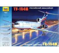 1:144 Zvezda Tu-154m Russian Airliner Kit Z7004 Modellino