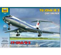 Zvezda Maquette Tupolev Tu-134b Échelle 1:144 Kit Z7007