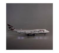 1 150 Adapté pour B747 Aviation Modèle d'avion Jouet avec Lumières Et Roues Moulé sous Pression en Alliage De Résine Avion Kit de Jeu de Passe-Temps(B)