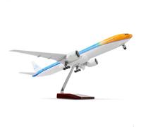1/150 Boeing777-300ER NL-KLM (Orange Pride) 18,5 Pouces Grand modèle d'avion moulé sous Pression avec Support d'affichage de modèle de Compagnie aérienne à Collectionner pour Les passionnés