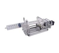 1-150ML laboratoire Micro seringue pompe bureau précision électrique pompe à injection pompe de propulsion distributeur de colle liquide DC 12V Facile à utiliser pour les débutants et les pros (Color
