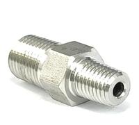 1/16 "1/8" 1/4 "3/8" 1/2 "3/4" NPT mâle réducteur mamelon SUS316L raccord de tuyau en acier inoxydable connecteur coupleur 3000 PSI(Size:1l16 Inch NPT To 1l4)