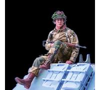 1/16 ) - Kit de figurines de soldats américains de la Seconde Guerre mondiale en résine, non peint et non assemblé (sans char) //x3U5t1
