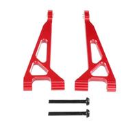 1/16 RC Voiture arrière arrière supérieure Suspension Armes de métal Parties de Mise à Niveau de métal H16 16207 16208 16209 16210 Compatible avec diverses véhicules RC à échelle 1/16(Red)
