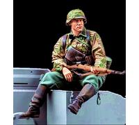 1/16 Resin Miniatures Kit WW2 German Soldier Resin Model Kit Unassembled and Unpainted (lk5u-2)