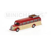 1:160 Minichamps Bus Mercedes Benz O 6600 1950 Red & Cream 169038080 Diecast Mod
