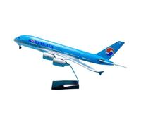 1:160 pour Airbus A380 Korean Air Modèle d'avion en Alliage De Zinc 46 Cm avec Roues Et Lumières LED Avion