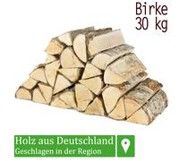 (1,18€/1kg) Bois de chauffage 30kg Four Cheminée Poêle Barbecue Bouleau 25cm Fla