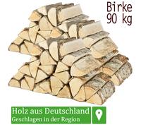 (1,18€/1kg) Bois de chauffage 90kg Four Cheminée Poêle Barbecue Bouleau 25cm Fla
