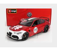 1:18 BURAGO Alfa Romeo Giulia Gtam #99 Racing 2020 Alfa Red White BU01449