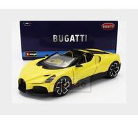 Bburago Modèle réduit Bugatti W16 Mistral 1:18 – Portes et capot ouvrables, Jaune