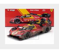MODÈLE STATIQUE DIECAST DIECAST BURAGO 1/18 FERRARI 499P DIRTY WINNER LE MANS...