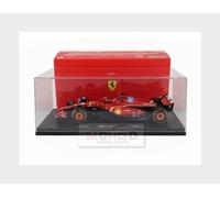 Bburago - Modèle à l'échelle 1/18 compatible avec Ferrari SF24# 16 compatible avec le modèle de voiture de course Charles Leclerc Deluxe