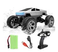 1:18 de Camion Monstre à l'échelle - Modèle de véhicule avec lumières LED 29x19.5x16.5 cm | Jouet de Voiture télécommandée Dynamique avec des lumières LED, pour 6 Ans et Plus enf