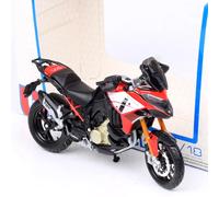 1/18 échelle Bburago petit Ducati Multistrada V4 Pikes Peak Adventure Touring Moto moulé sous pression modèle vélo Moto Miniatures rouge Multistrada V4