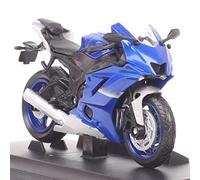 1:18 Échelle Super Vélo De Course Moulé sous Pression Jouet Véhicule en Plastique Modèle Moto Bleu pour Yamaha YZF R6 2020