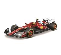 BBurago Voiture miniature Ferrari SF-24 Sainz 1:18 F1 2024 avec casque