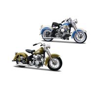 1:18 Harley Davidson Decade DUOS 50'S - Premium Quality Toy with Realistic Details, Safe for Kids, Encourages Imaginative Play - Maisto Bburago