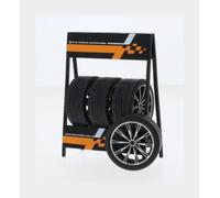 1:18 IXO Cavalletto Supporto 4X Audi Rs3 Metal Rack +4X Tyres 18SET028W