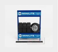 Ixosport Set de 4 roues Minilite 1/18 Argent