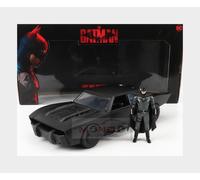 1:18 Jada Toys 2022 Batmobile Batman Avec Figurine Noir Mat + Lumières