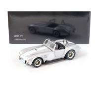 1:18 Kyosho Shelby Cobra 427 S/C Argent Métallique/ Blanc 08047S