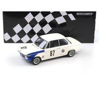 1:18 Minichamps BMW 2002 TIK Hubert Hahne GP Grand Prix Brno 1969 #87 Blanc