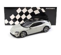 1:18 Minichamps Porsche Taycan Turbo S Cross Turismo 2021 Gris Chaux
