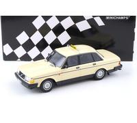 1:18 Minichamps Volvo 240 GL Limousine 1986 Beige Taxi - Limité 300 Pcs.