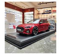 1 18 Moulé sous Pression pour Audi RS6 Avant C8 2021 Simulation De Résine Modèle De Voiture De Sport Ornement De Collection