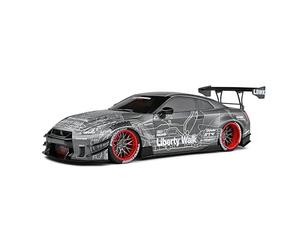 1:18 Nissan GT-R (R35) W/Liberty Walk Body KIT 2.0 Black 2020