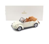 1:18 NOREV Volkswagen Coccinelle 1303 Cabriolet 1973 Blanc Crème Métal